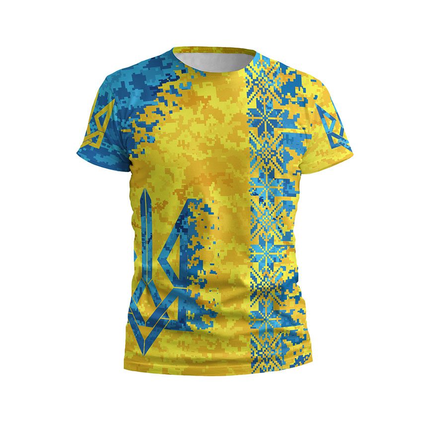 Футболка дитяча спортивна Жовто-блакитне Yellow and blue