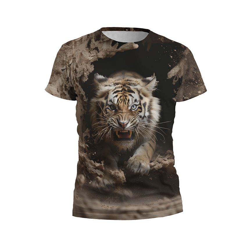 Футболка дитяча спортивна Злий тигр Angry tiger