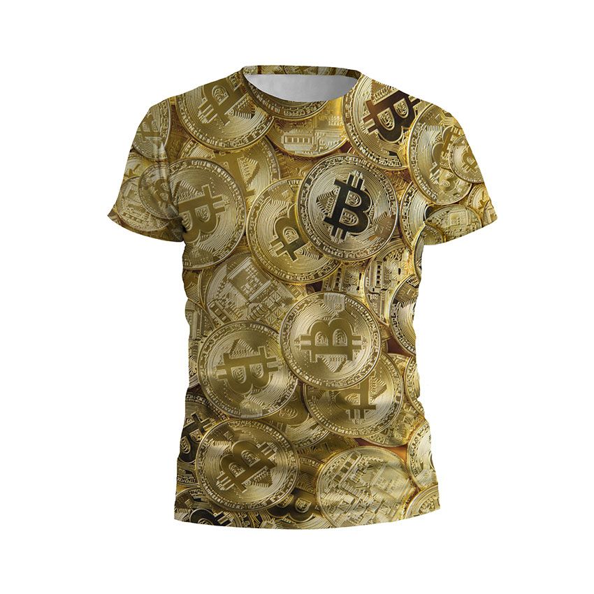 Футболка дитяча спортивна Золото криптовалюти Cryptocurrency Gold