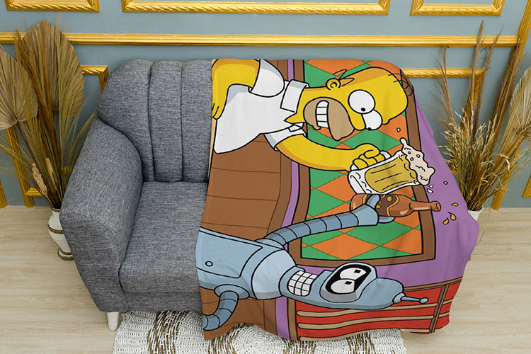 Гомер Сімпсон і робот Бендер Homer Simpson and robot Bender