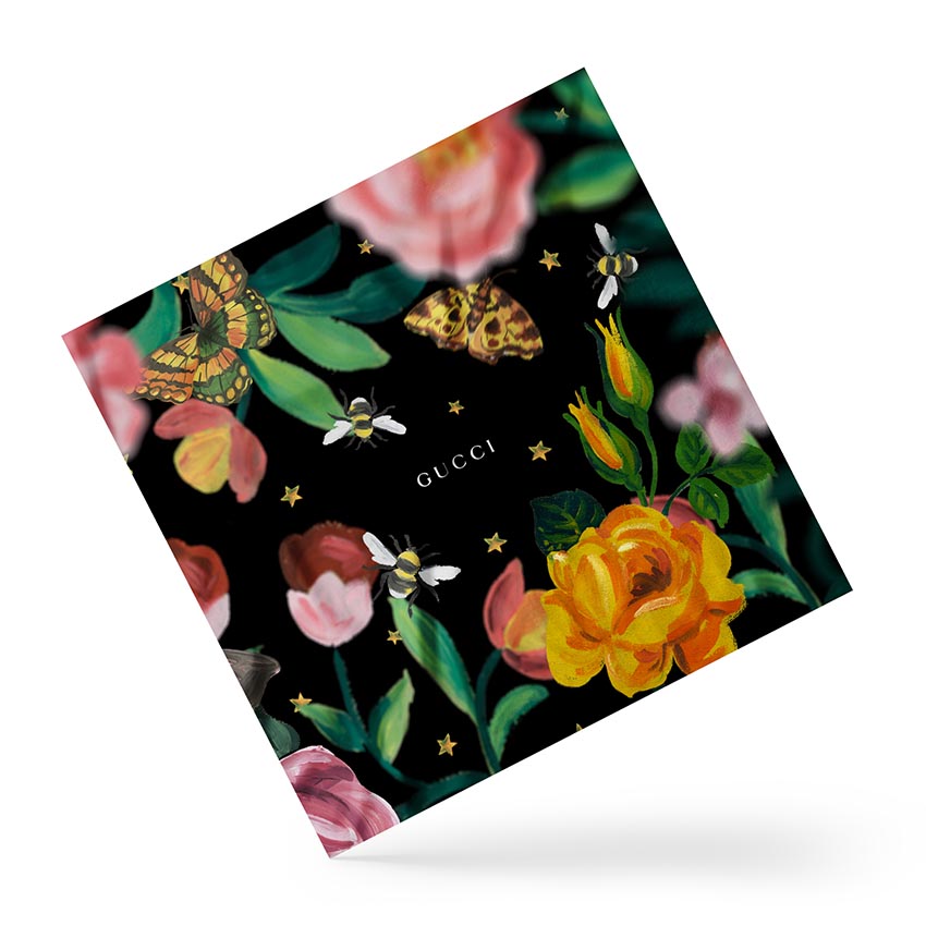 Гуччі Лого з квітами Gucci Logo with flowers