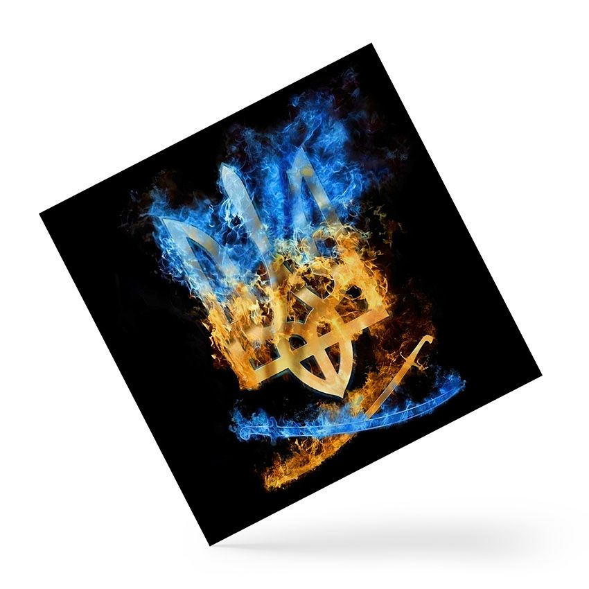 Хустка Герб України Вогонь Emblem of Ukraine Fire