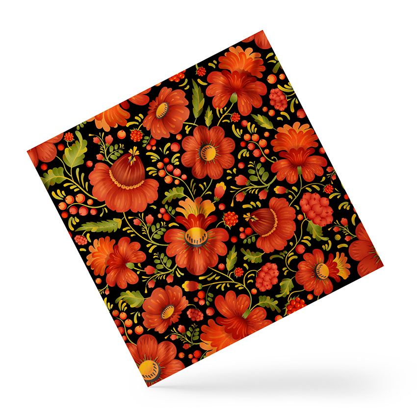 Хустка Квітковий розпис Floral painting