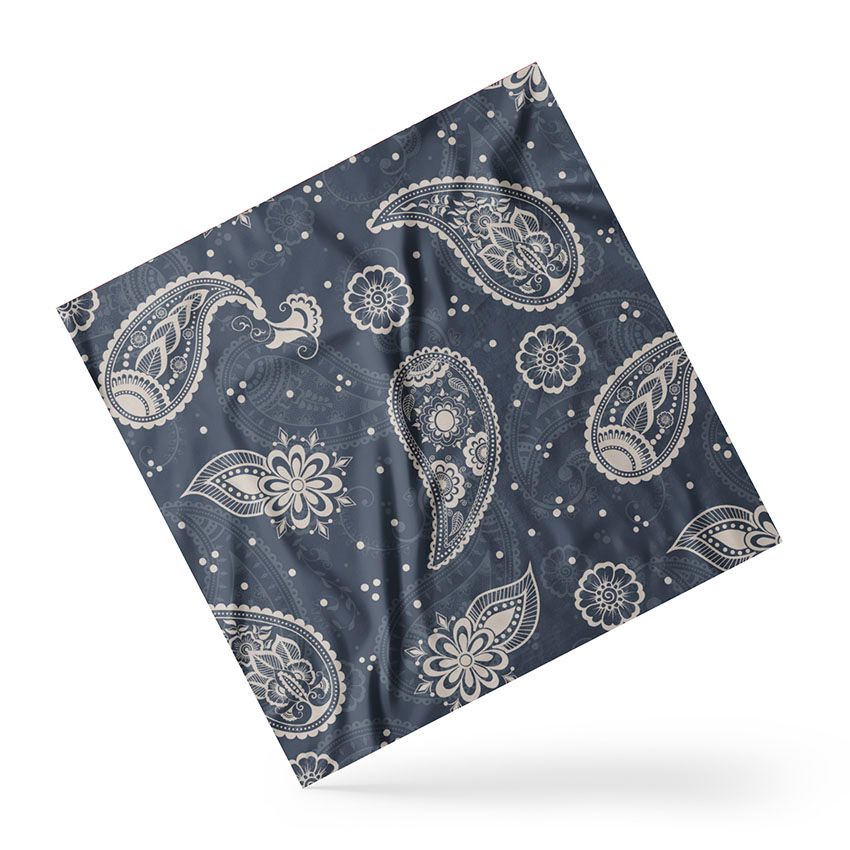 Хустка Пейслі малюнок Сірий Paisley pattern Gray