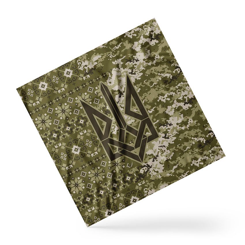 Хустка Розлючена вишиванка Angry embroidery Зелена