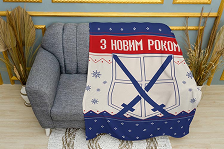 Кадетське училище Атака Титанів Новорічна Варта Синій Cadet school Attack on Titan New Year's Watch Blue