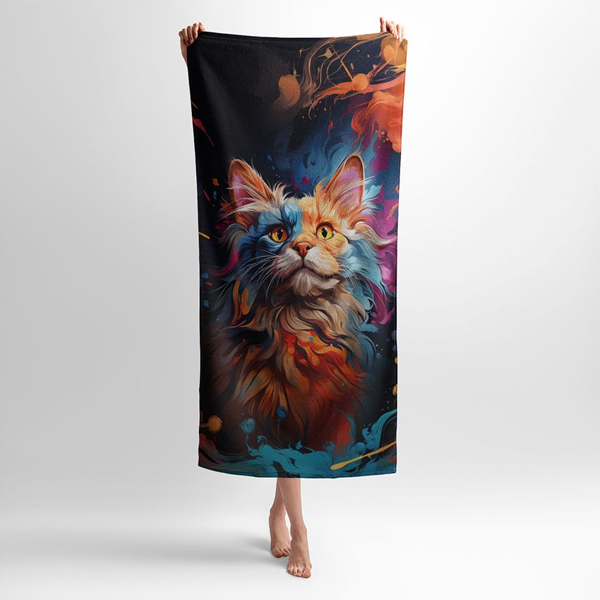 Кіт у фарбах Cat in paints