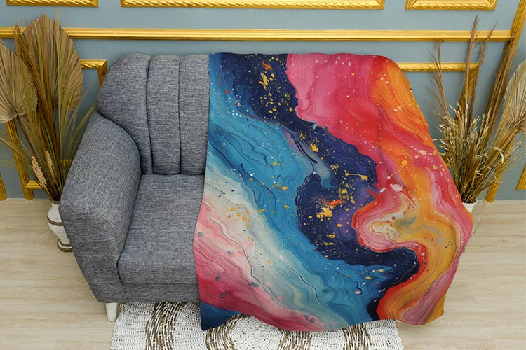 Waves Colored paint Waves