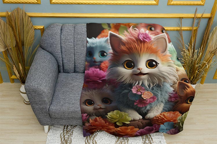 Котята с цветами Kittens with flowers