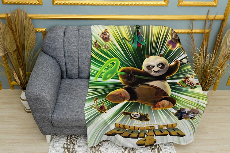 Кунг Фу Панда 4 Плед Kung Fu Panda 4 Plaid