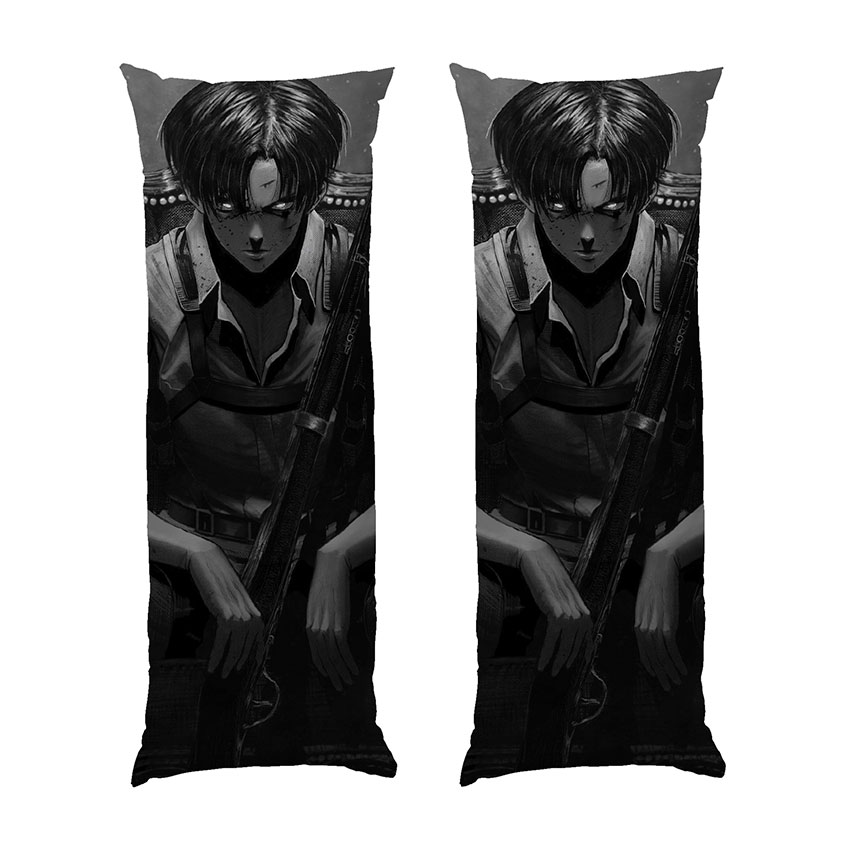 Леві Аккерман Чорно білий фон Атака Титанів Levi Ackerman Black and white background Attack on Titan