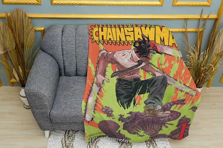 Людина Бензопила Денджи Плед Chainsaw Man Denji Plaid