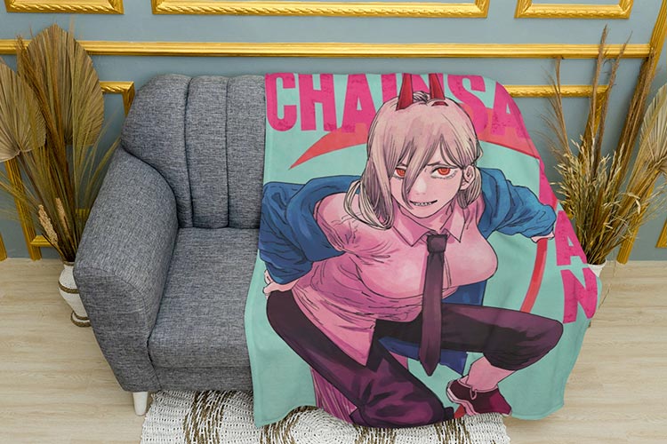 Людина Бензопила Павер Плед Chainsaw Man Power Plaid