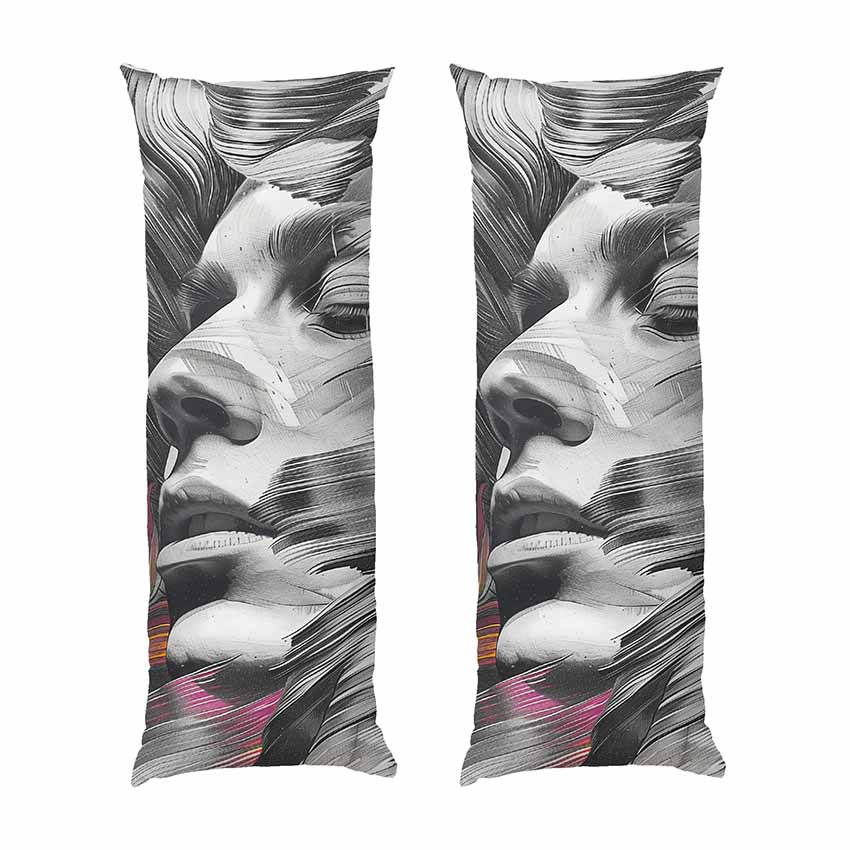 Лице дівчини Сірі хвилі The girl's face Gray waves