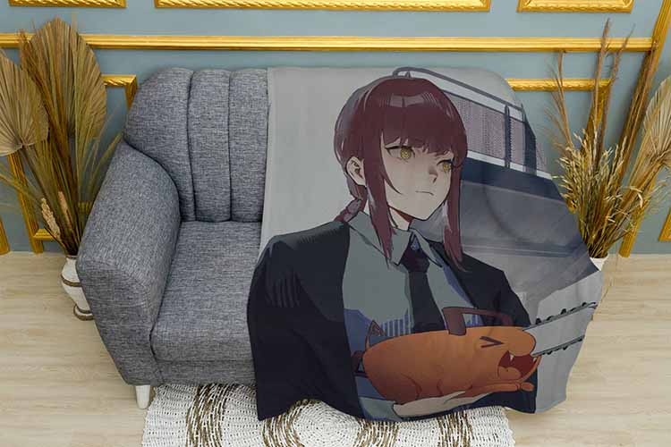 Макіма та Почита Аніме Людина бензопила Makima and Pochita Anime Chainsaw Man