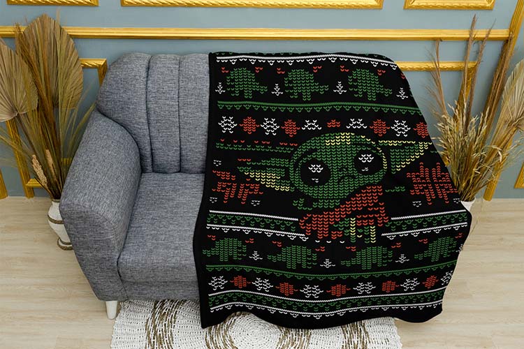 Малюк Йода Святковий патерн Baby Yoda Festive pattern