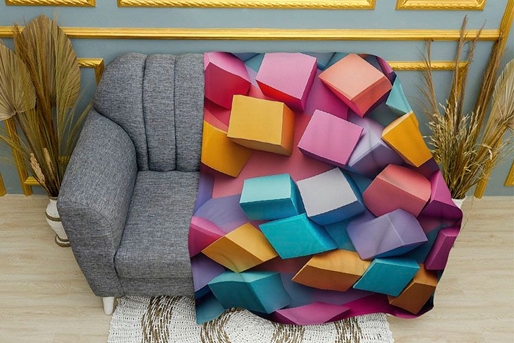 Мозаїка яскравих кубів Bright Cubes Mosaic