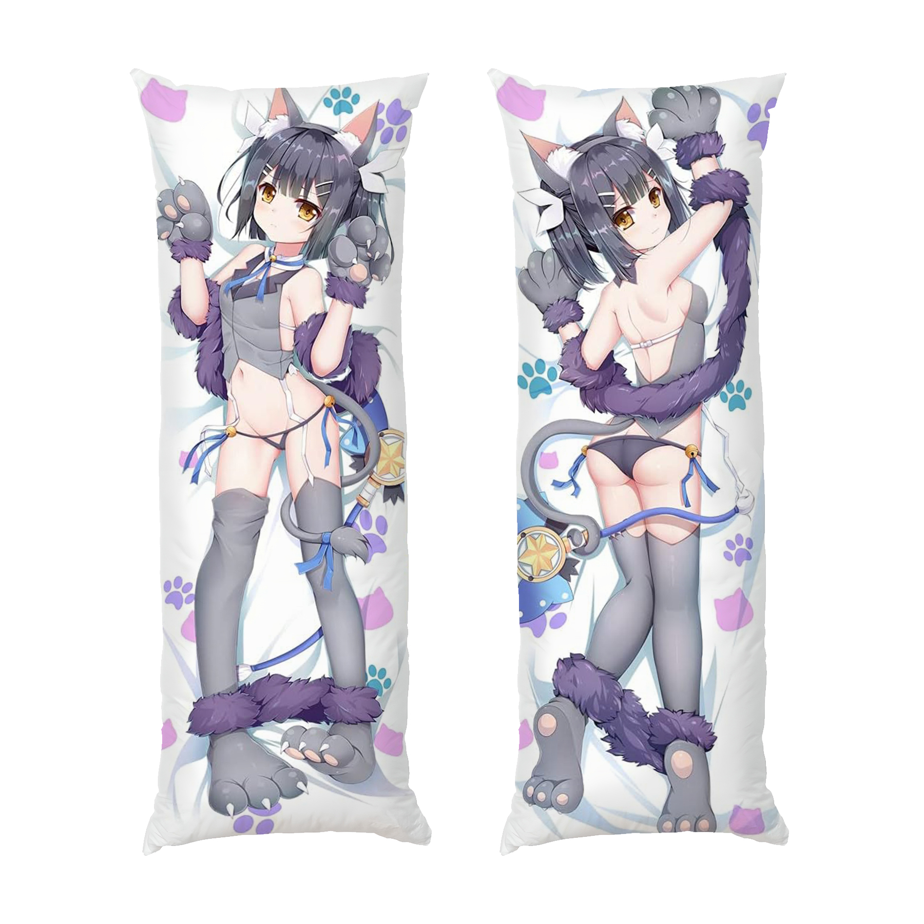 Неко дівчина Арт Дакімакура Neko girl Art Dakimakura