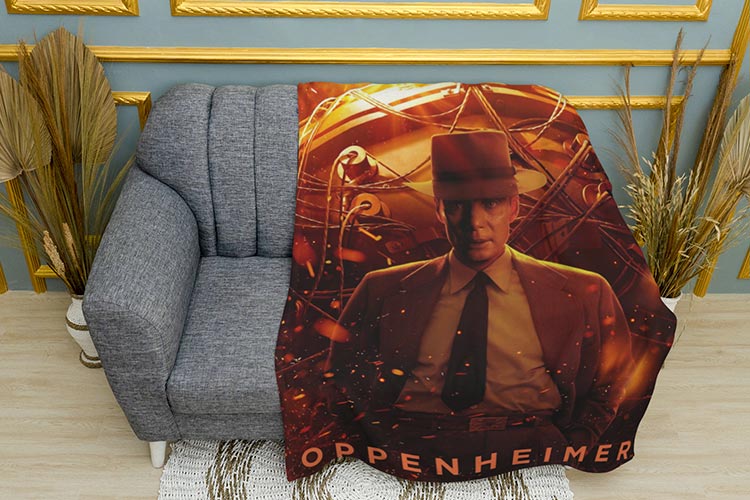 Опенхеймер Постер Плед Oppenheimer Poster Plaid