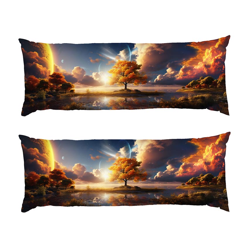 Пейзаж з жовтим деревом Yellow tree