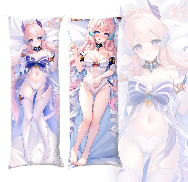 Подушка обіймашка дакімакура Genshin Impact Sangonomiya Kokomi White