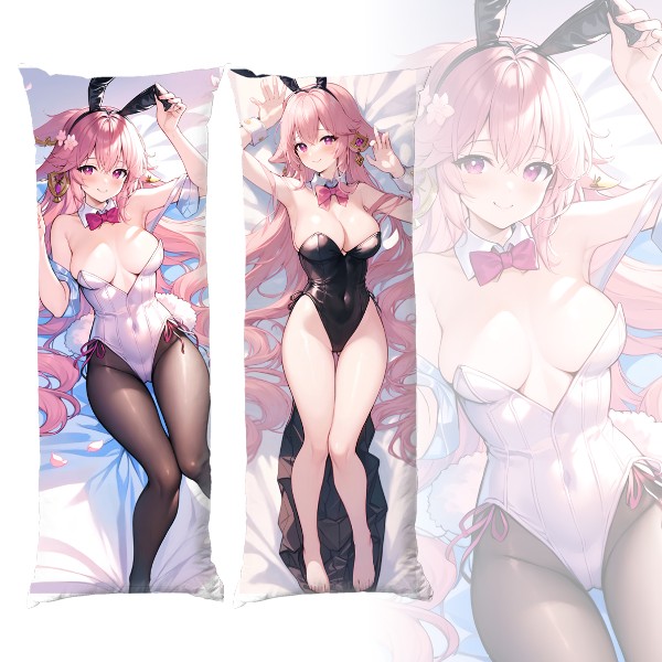 Подушка обіймашка дакімакура Genshin Impact Yae Miko Bunny