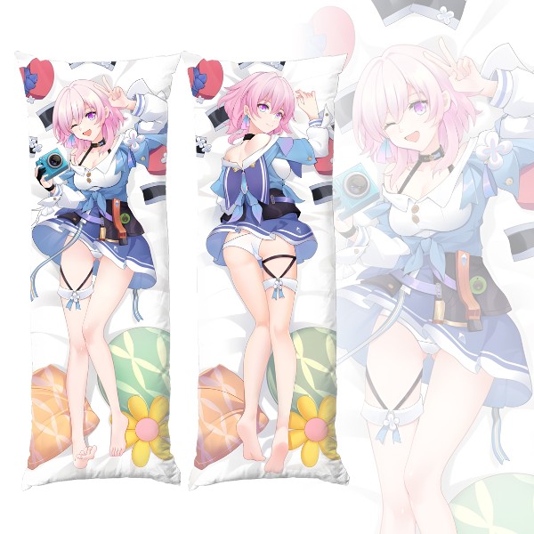 Подушка обіймашка дакімакура Hokai Star Rail March 7th Pink