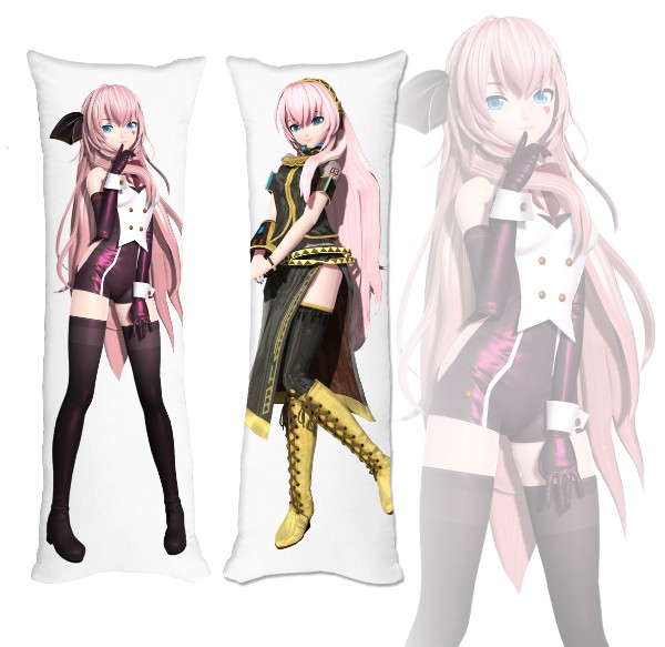 Подушка обіймашка дакімакура Vocaloid Megurine Luka Black