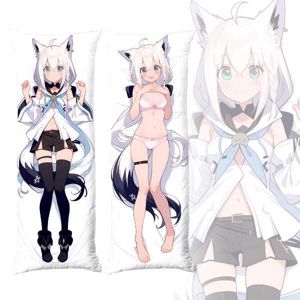 Подушка обіймашка дакімакура Vtube Fubuki Shiragami