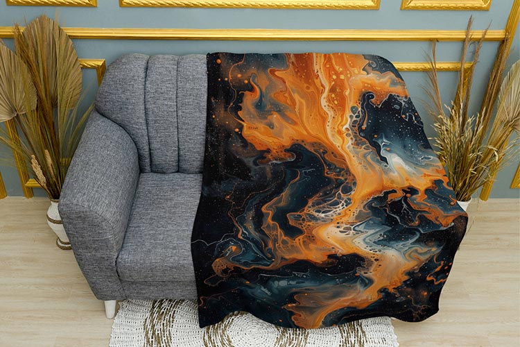 Помаранчева фарба Бризки Orange paint Splashes