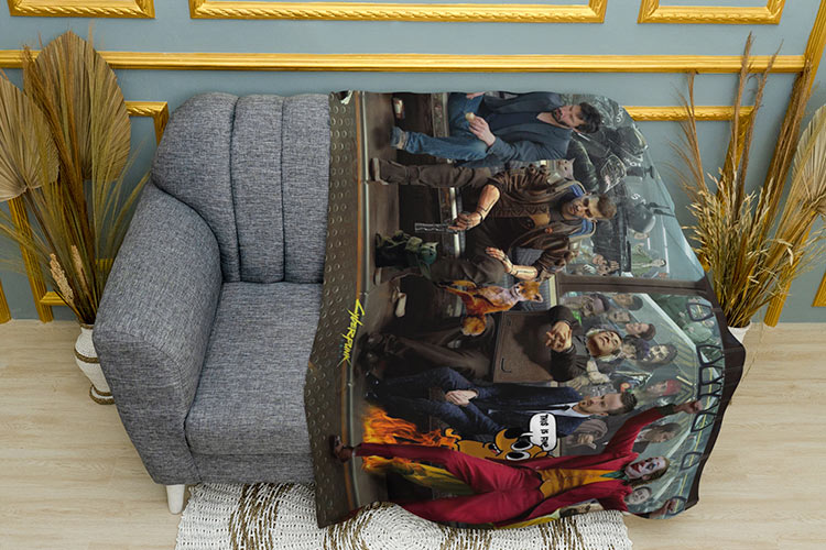 Постер Кіберпанка з мемами Cyberpunk poster with memes