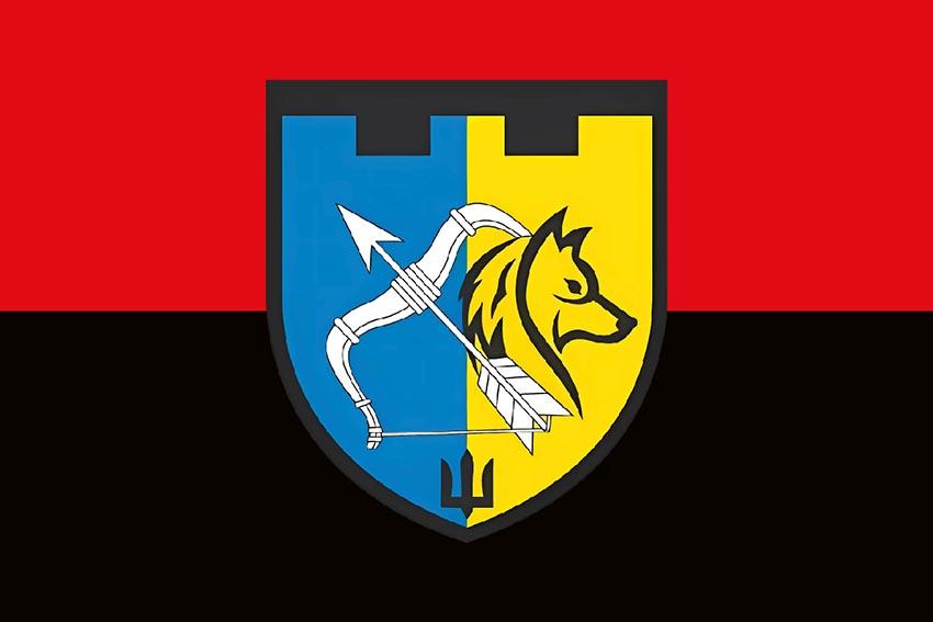 Прапор 209 окремого батальйону територіальної оборони 113 ОБрТрО (209 ОБ 113 ОБрТрО) ЗСУ червоно чорний