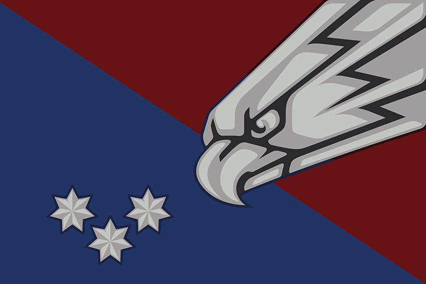 Прапор 25 окремої повітряно десантної бригади (25 ОПДБр) Січеславської ДШВ ЗСУ офіційний