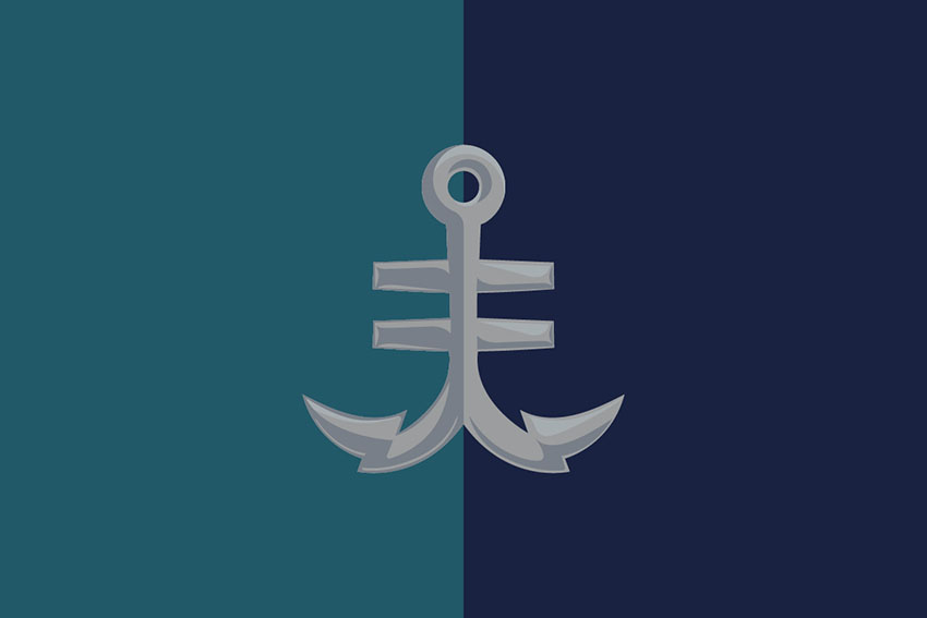 Прапор 35 окремої бригади морської піхоти (35 ОБрМП) імені Михайла Остроградського ВМС ЗСУ офіційний