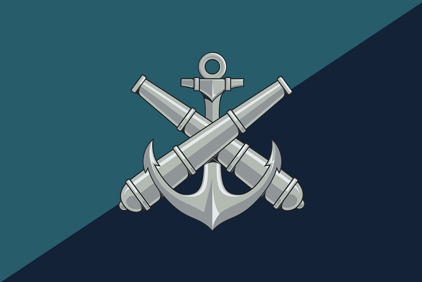 Прапор 406 окремої артилерійської бригади (406 ОАБр) імені Олексія Алмазова офіційний