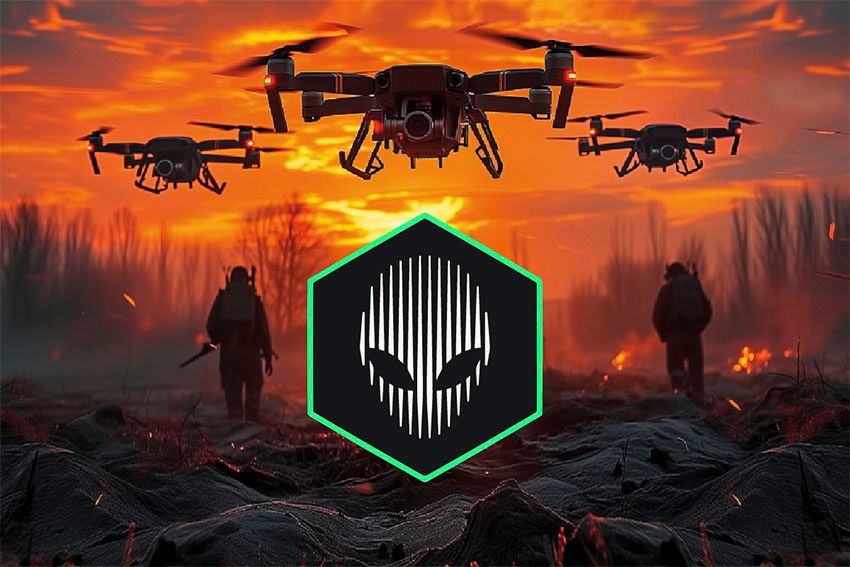 Прапор 412 окремого полку безпілотних систем «NEMESIS» (412 ОП БпС) ЗСУ дрони