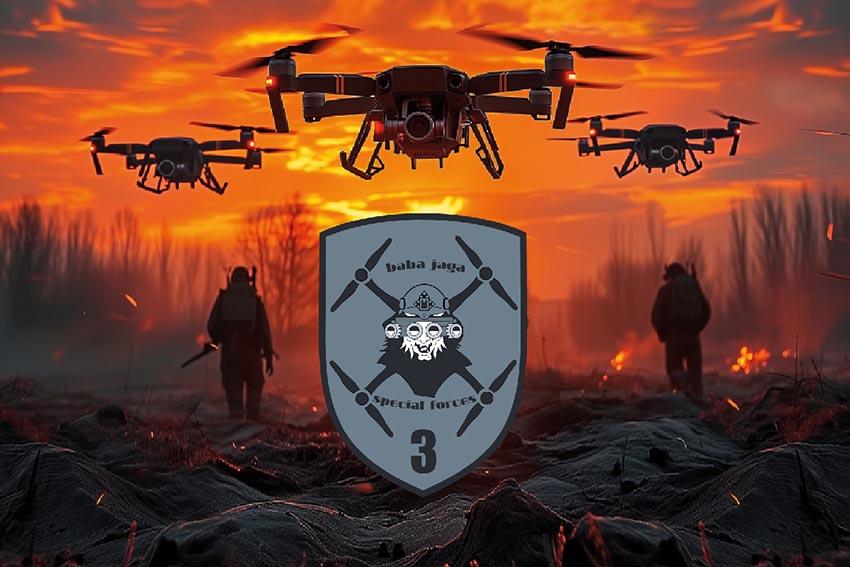 Прапор БПЛА «Баба Яга» Vampire дрони