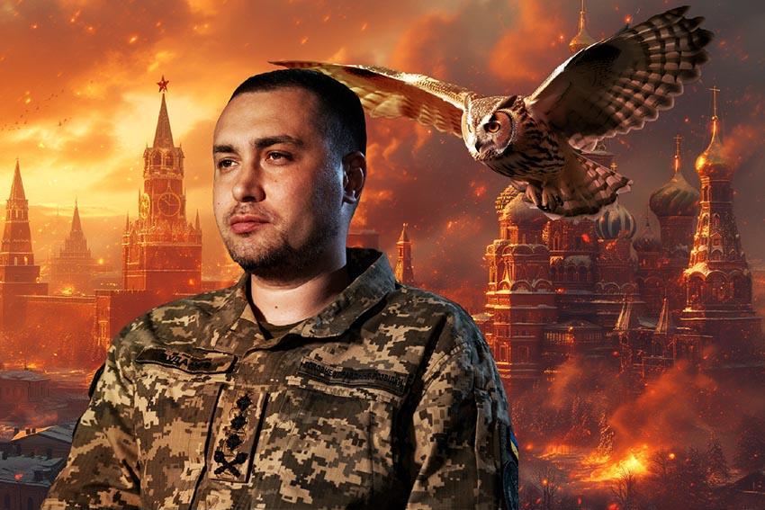 Прапор Кирило Буданов кремль палає