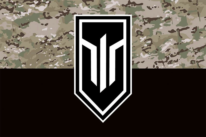 Прапор батальйону безпілотних систем 3 ОШБр ЗСУ камуфляж чорний