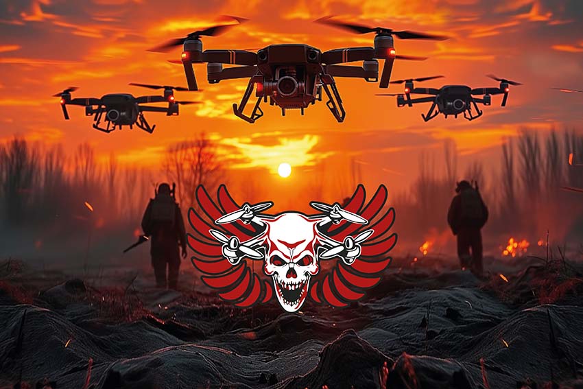 Прапор батальйону безпілотних систем 44 ОМБр СВ ЗСУ дрони