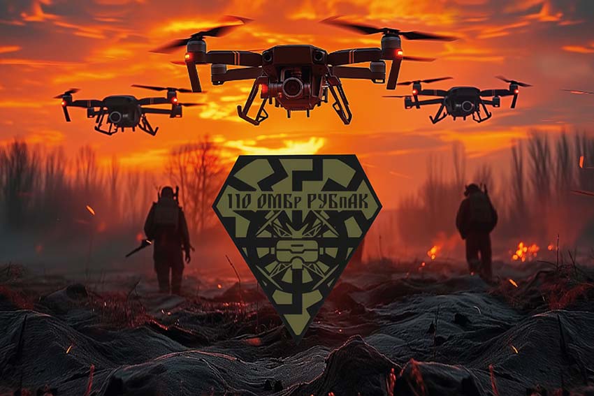 Прапор роти ударних БПЛА 110 ОМБр ЗСУ дрони