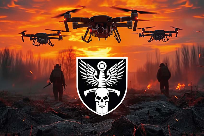 Прапор роти ударних БПЛА 33 ОМБр ЗСУ дрони