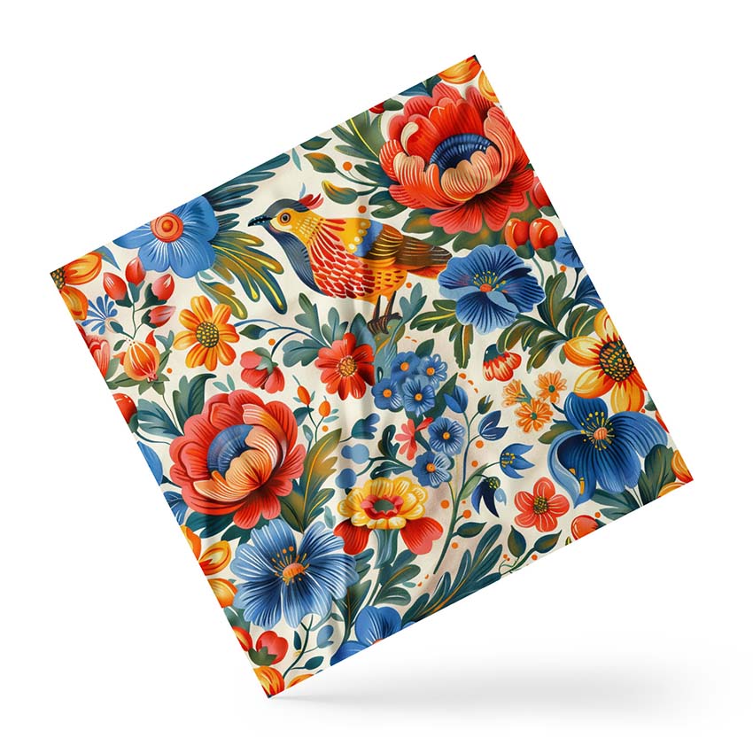 Пташка та квітка Розпис Bird and flower Painting