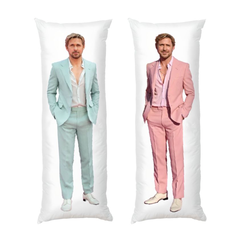 Раян Ґослінґ у рожевому та м ятному костюмі Ryan Gosling in a pink and mint suit
