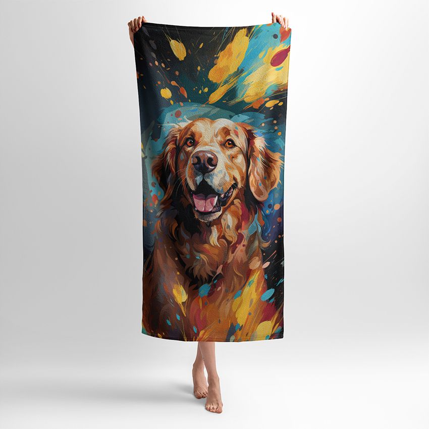 Ретривер у фарбах Retriever in paint