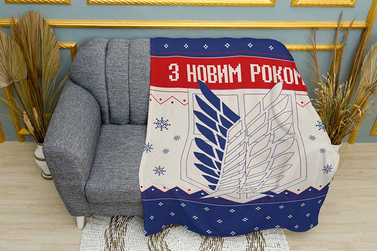 Розвідувальний корпус Атака Титанів Зимовий Захист Синій Intelligence corps Attack on Titan Winter Defense Blue