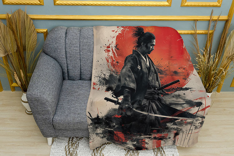 Самурай Червоний схід сонця Samurai Red sunrise