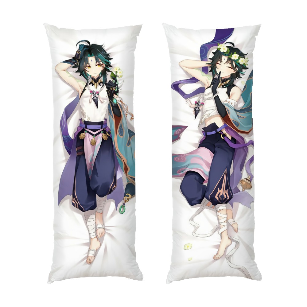 Сяо з вінком на голові Геншин Імпакт Xiao with a wreath on his head Genshin Impact