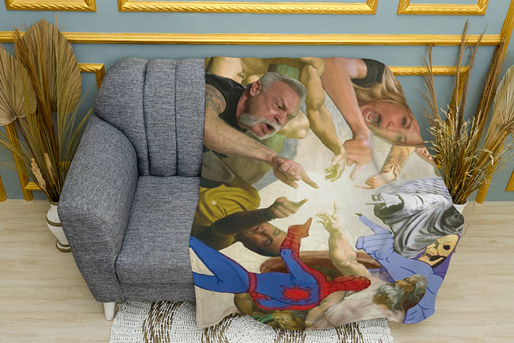 Створення Адама Мем The Creation of Adam Mem