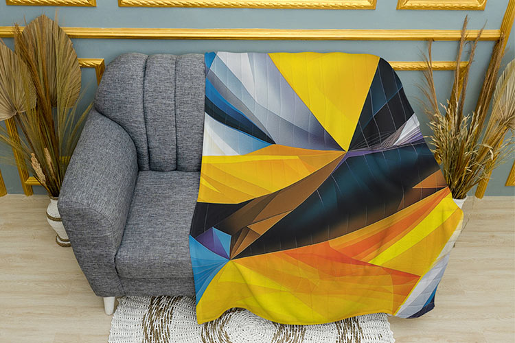 Сучасний малюнок Жовті фігури Modern drawing Yellow figures